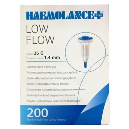 Ланцет LOW FLOW, №200, синій. (9901497254857)